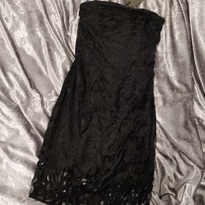 All Saints strapless lace dress size 2